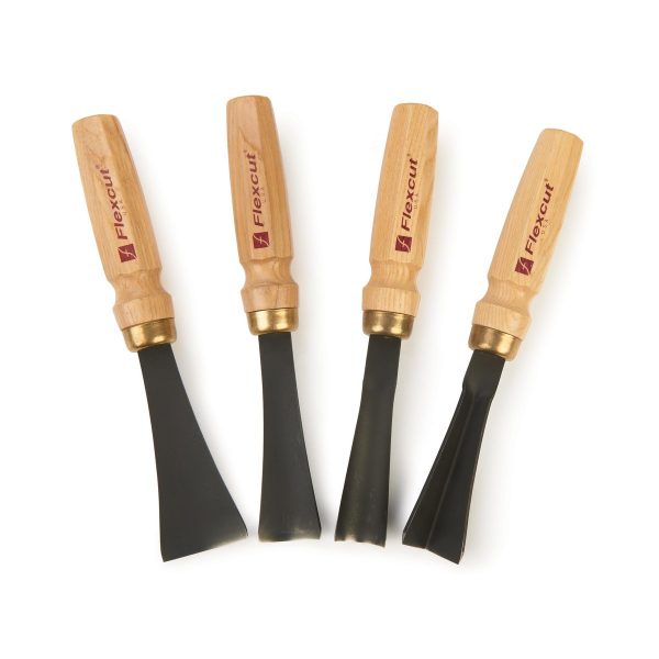 Kit de Goivas Flexcut Rabo de Peixe 4 Peças